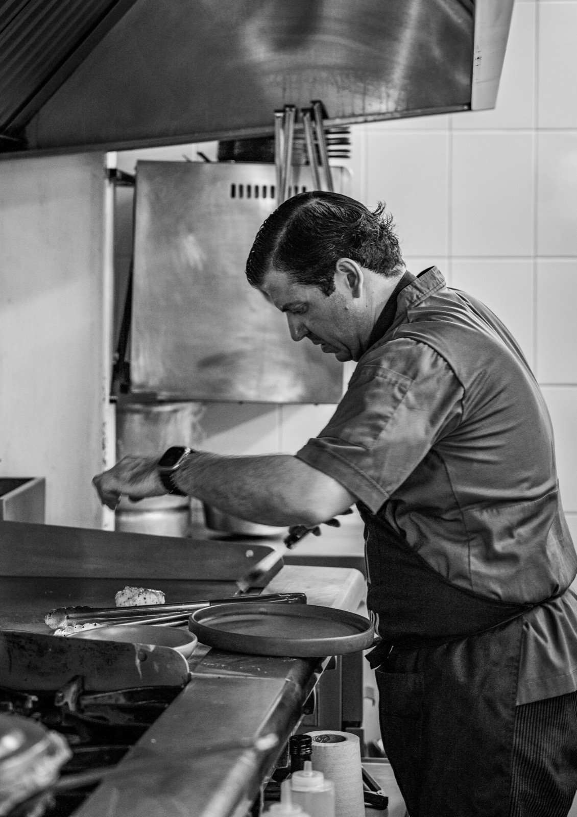The chef in La Histórica's kitchen